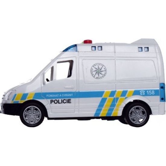 Auto policejní dodávka na baterie, se zvukem