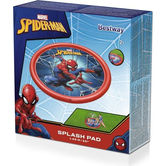 Nafukovací podložka s fontánou Spider-man 165 cm Bestway