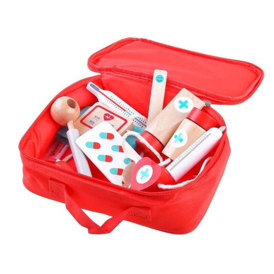 Dřevěná souprava Malý doktor 9 součástí