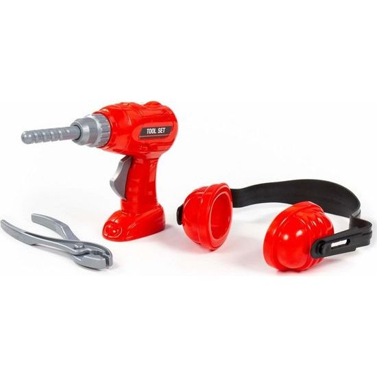 Dětská sada nářadí červená