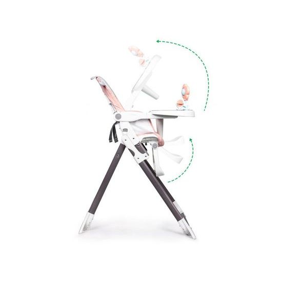 SMONTOVÁNO Ecotoys jídelní židlička 2v1 Myška růžová