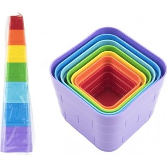 Barevná hranatá skládanka 7ks