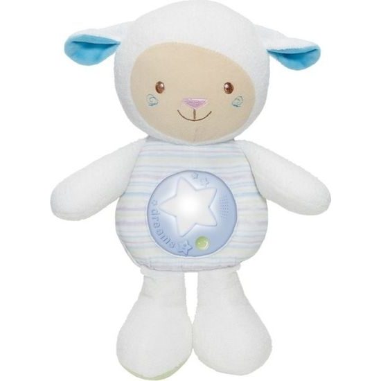 Chicco Ovečka s noční lampičkou, melodiemi a nahráváním modrá