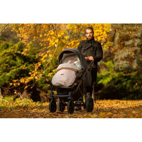 Sensillo Zimní fusak do kočárku Indiana popelavý