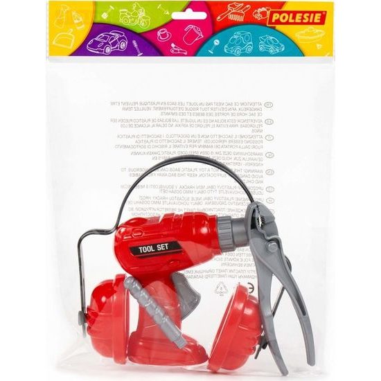 Dětská sada nářadí červená