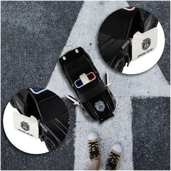 Policejní auto na setrvačník se světly a zvuky City Hero 1:20