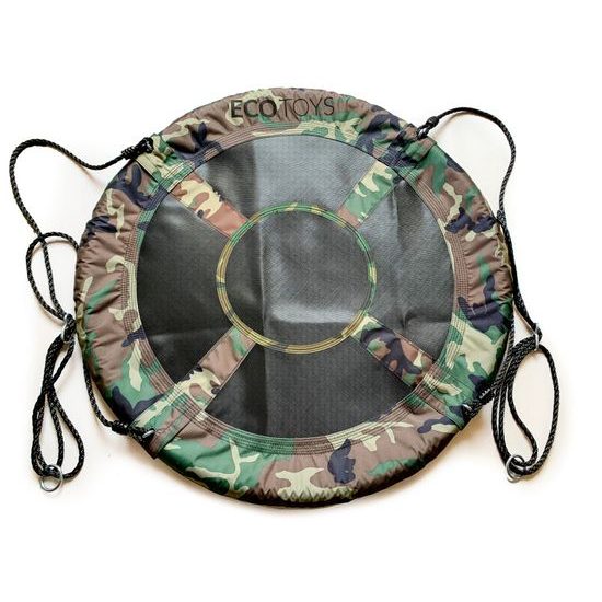 Ecotoys dětská houpačka Čapí hnízdo Army