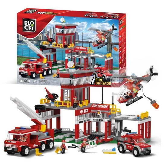 Blocki MyFire stavebnice hasičská stanice 881 dílků