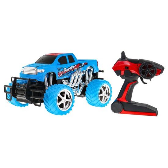 Auto na dálkové ovládání Cross Country 1:18 s kouřovým efektem modré