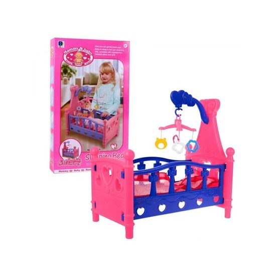 Doris postýlka pro panenku Mammy Baby s kolotočem