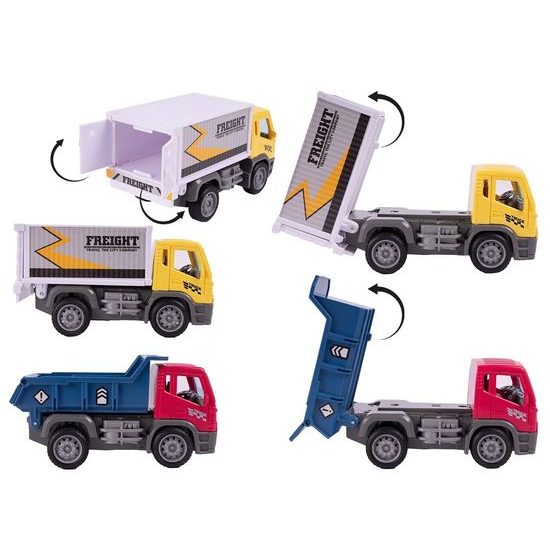 Sestava 6 autíček na setrvačník Builder Set