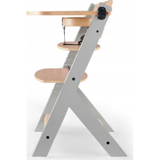 Jídelní židlička Kinderkraft Enock šedá