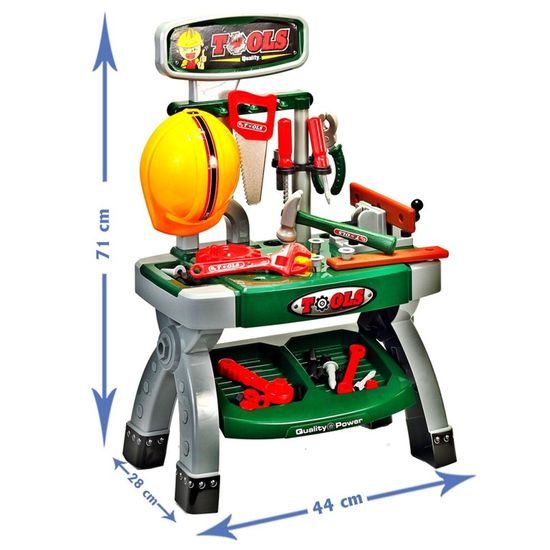 Dětský pracovní stůl s helmou Super Tools