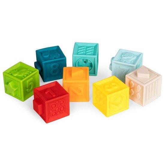 Haunger senzorické kostky pro nejmenší Textured Blocks 8 kusů