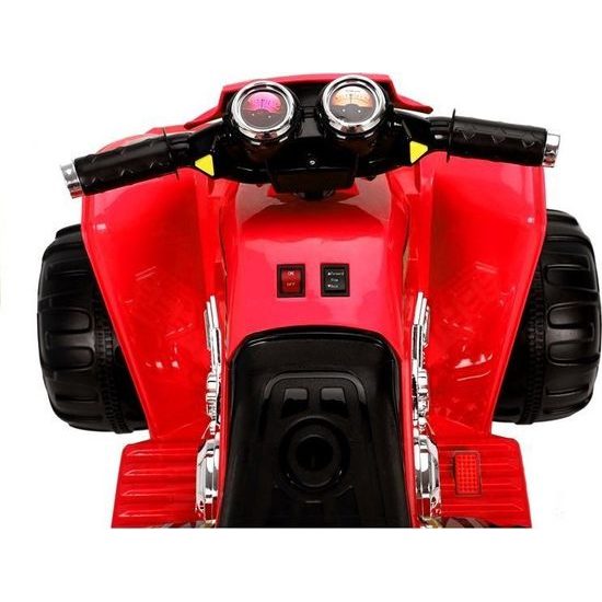 Dětská elektrická čtyřkolka AMS červená