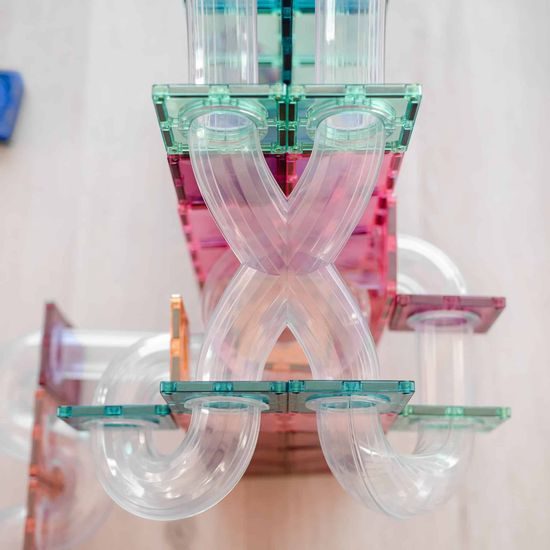 Pastelové Rozšíření Ball Run Connetix Ball Run Expansion pack 80ks