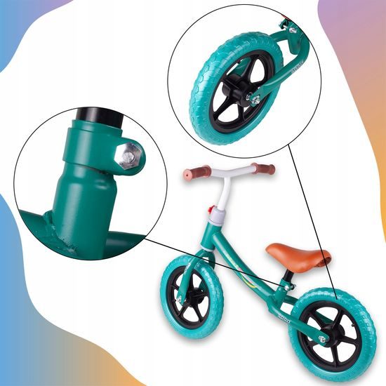 Dětské odrážedlo Trevis 12" tyrkysové