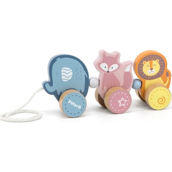 Dřevěná tahací hračka na šňůrce Viga Zoo