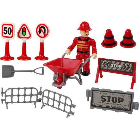 Hasičské auto s jeřábem a doplňky