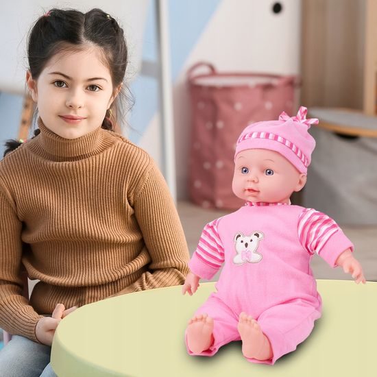 Mluvící panenka s oblečením Baby May 34 cm