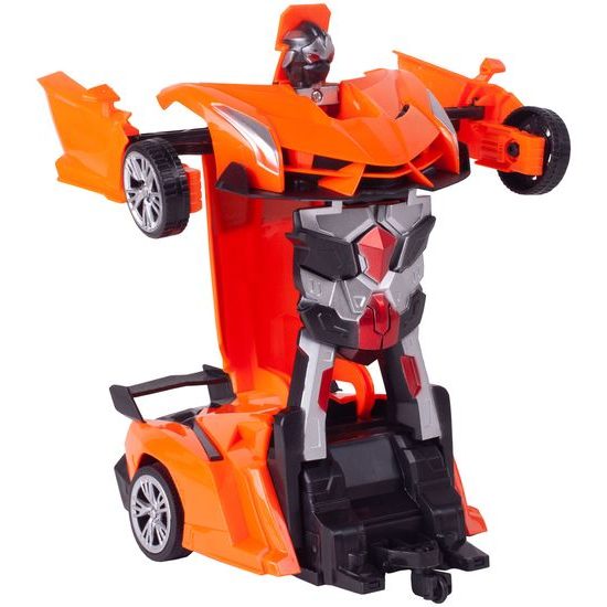 Robot transformer 2v1 Robocar 1:18 oranžový