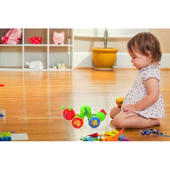 Vzdělávací housenka pro děti - chrastítko