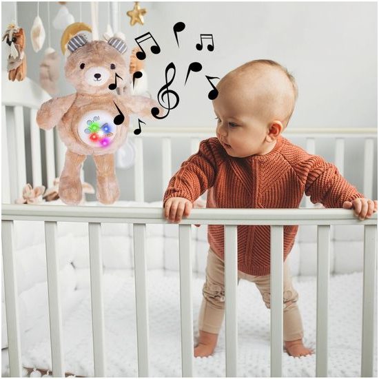 Plyšový medvídek s projektorem a melodiemi Cuddle Bear