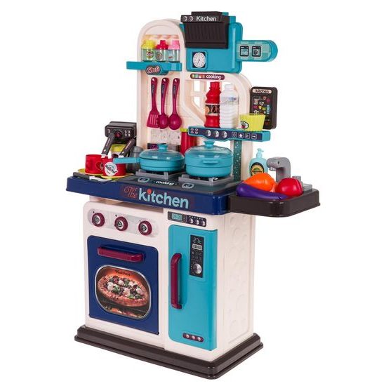 Dětská kuchyňka se zvuky, světlem a tekoucí vodou - 53 součástí