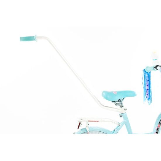 Dětské kolo Mexller Village s vodící tyčí blankytná 12"
