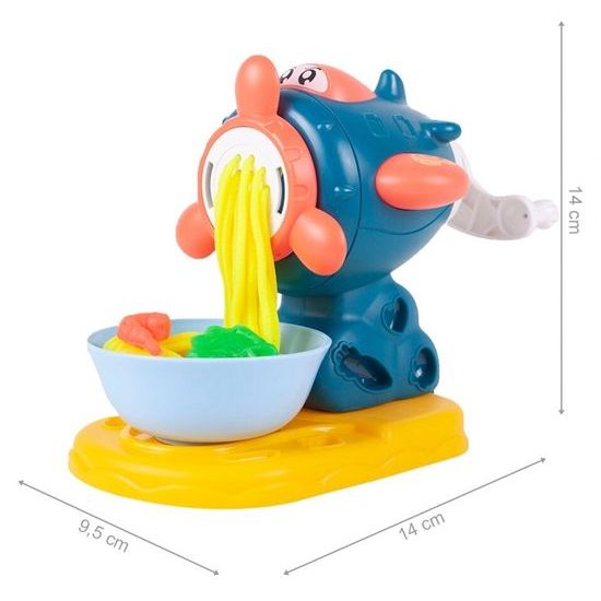 Modelovací plastelína s mlýnkem a příslušenstvím 4 barvy Mills Doh - modrá