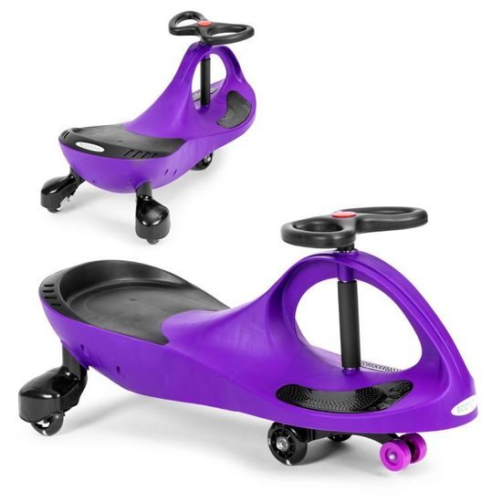 Ecotoys gravitační odrážedlo se svítícími koly Spinner - fialové