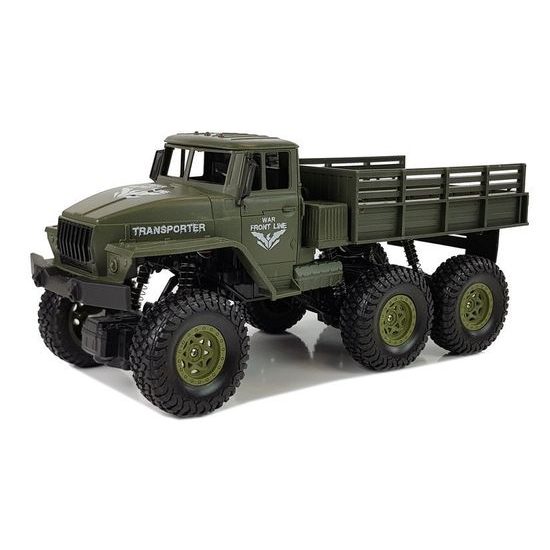 Nákladní auto 6x6 na dálkové ovládání Army Truck zelené 1:18