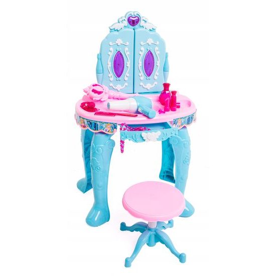 Doris dětský toaletní stoleček Magické zrcadlo modrý