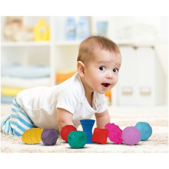 Senzorické míčky pro nejmenší Multi Ball Set 9 kusů