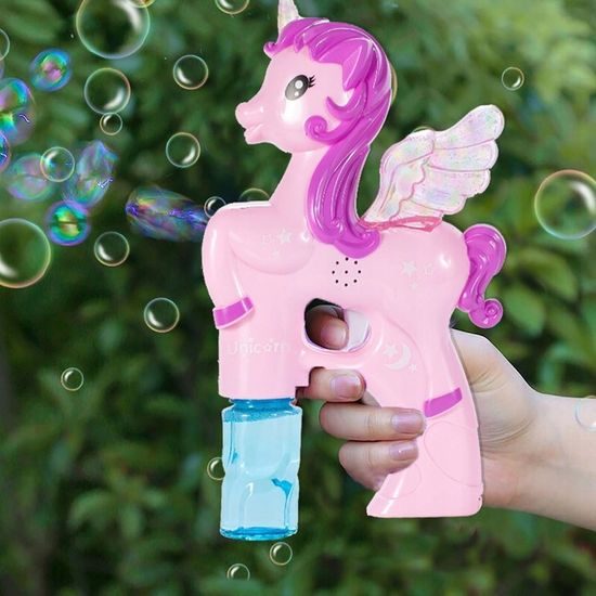 Bublifuk na baterie Bubble Unicorn růžový