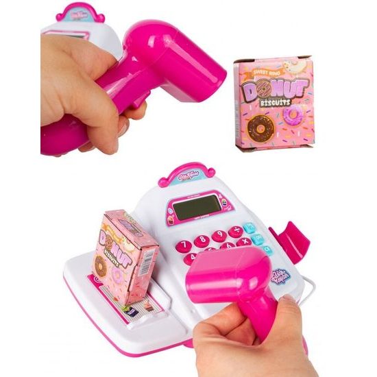 Dětská elektronická pokladna s vozíčkem a LED displejem