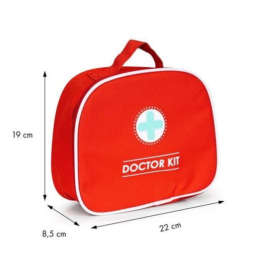 Ecotoys dřevěná souprava Malý doktor 9 součástí