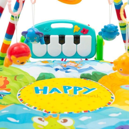 Haunger hrací deka XXL se 2 hrazdami a piankem Happy Zoo