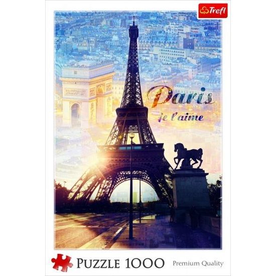 Puzzle Paříž o soumraku 1000 dílků