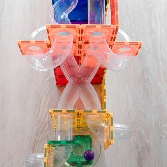 Rozšiřující sada Connetix Rainbow Ball Run Expansion pack 66ks