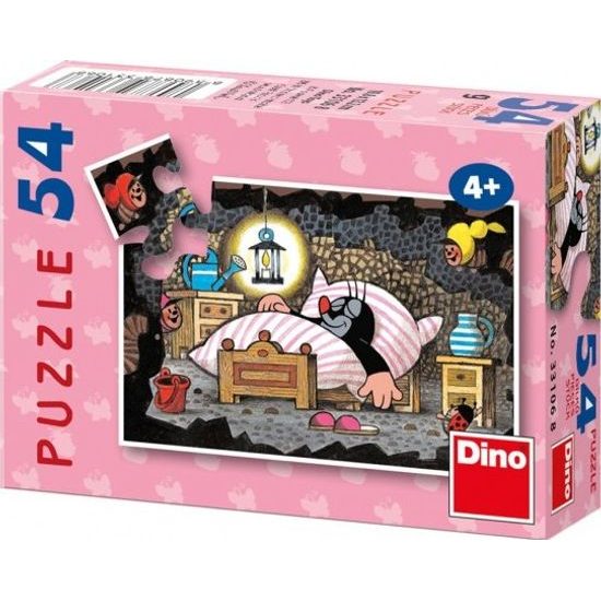Minipuzzle Krtek 8 druhů 54 dílků