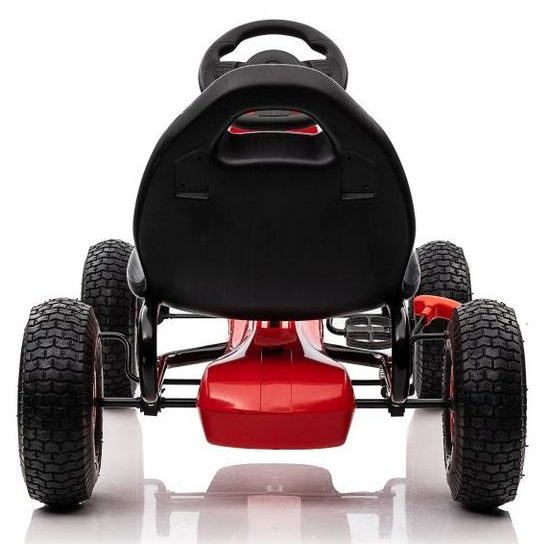 Dětská šlapací motokára s nafukovacími koly Formule 208 - červená