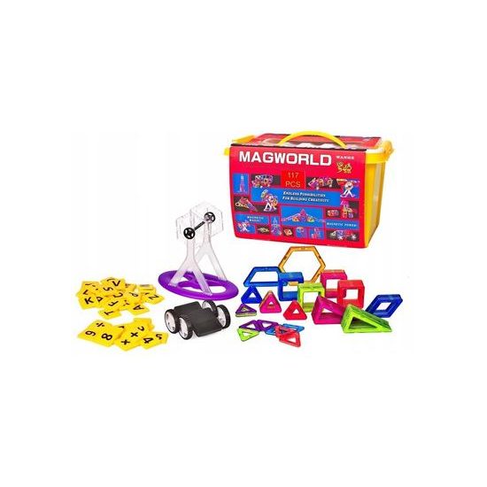 Doris magnetická stavebnice XXL v kufříku Magical Magnet 117 dílů