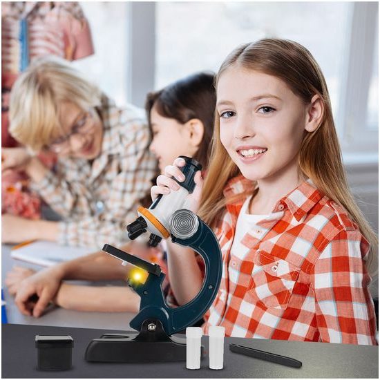 Dětský mikroskop na baterie s propojením na telefon Optic Microscope