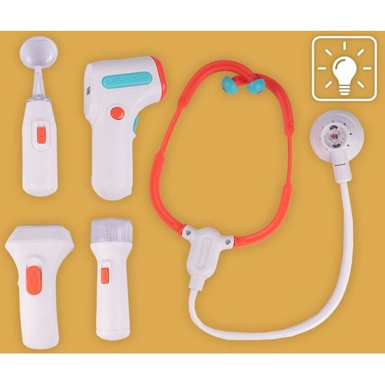 Dětský lékařský stůl s kolečky, světlem a zvuky Medical Desk