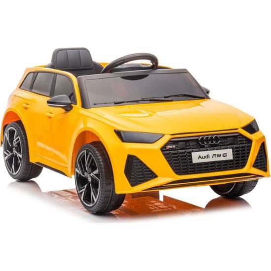 Elektrické auto Audi RS6, žlutá