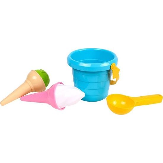 Sada na písek plast kbelík + formičky zmrzlina