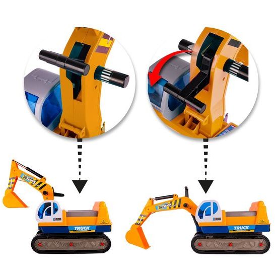 Dětské odrážedlo pásový bagr King Kong s helmou