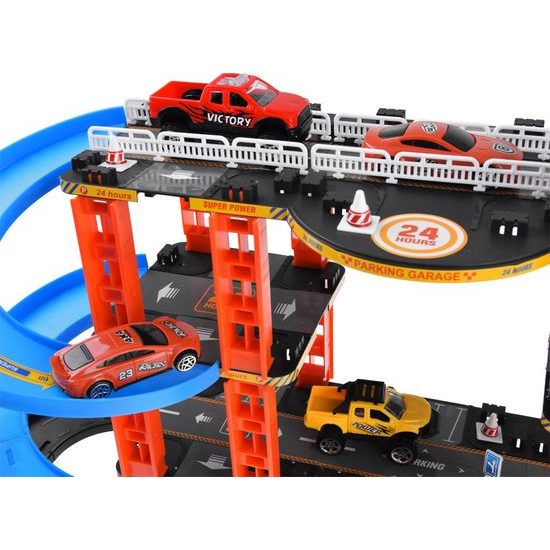 Patrové parkoviště, výtah pro auta s autíčky