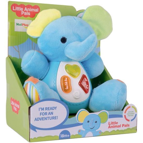 Interaktivní plyšový slon na baterie Little Animal
